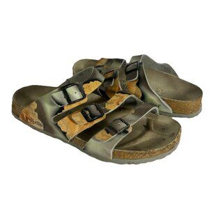 Birkenstock Papillo Florida Floral 3 Strap Slip On Slide Sandals 41 Womens 10
